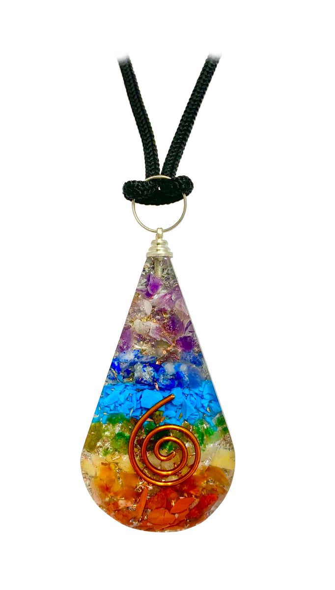 7 Chakra Crystal Healing Orgone Pendant With Copper Wire Orgonite Necklace  Crystal Pendant at Rs 80/piece, ORGONITE PRODUCTS in Khambhat