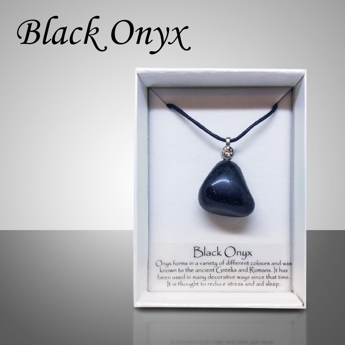 Onyx shop crystal necklace