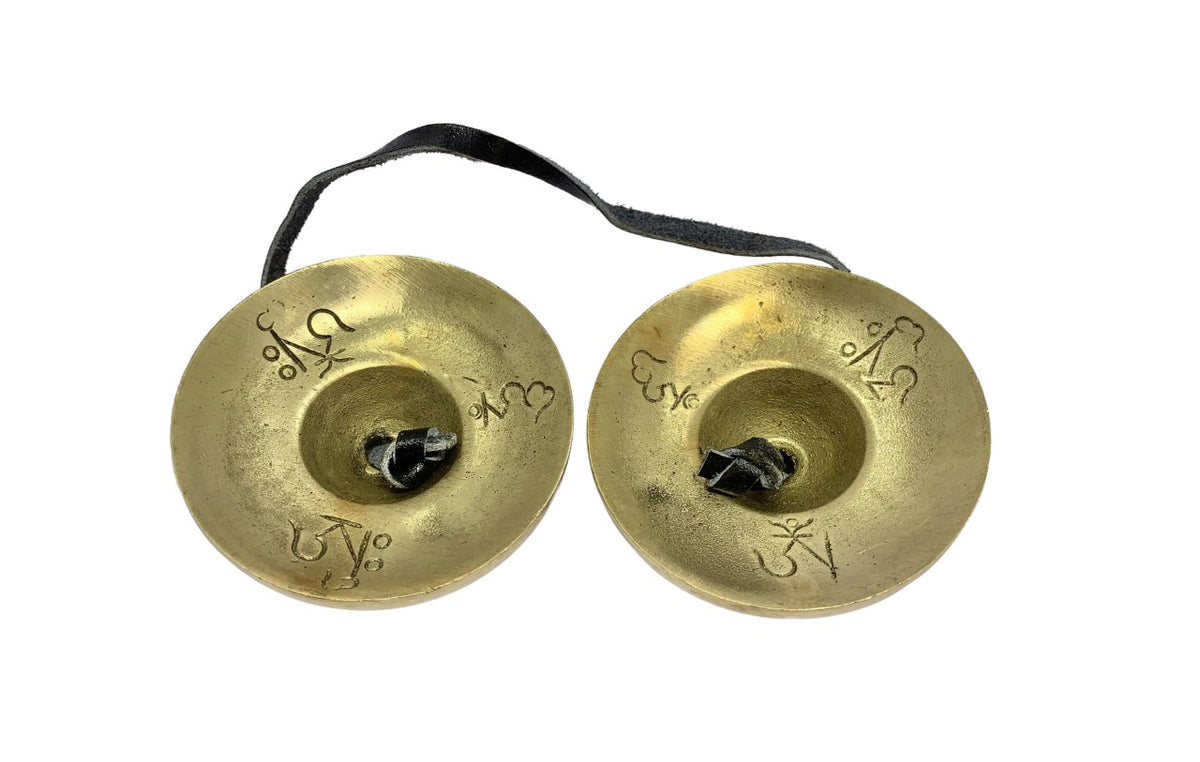 Tibetan Brass Tingsha Bell Cymbals Mantra Chanting – Crystal