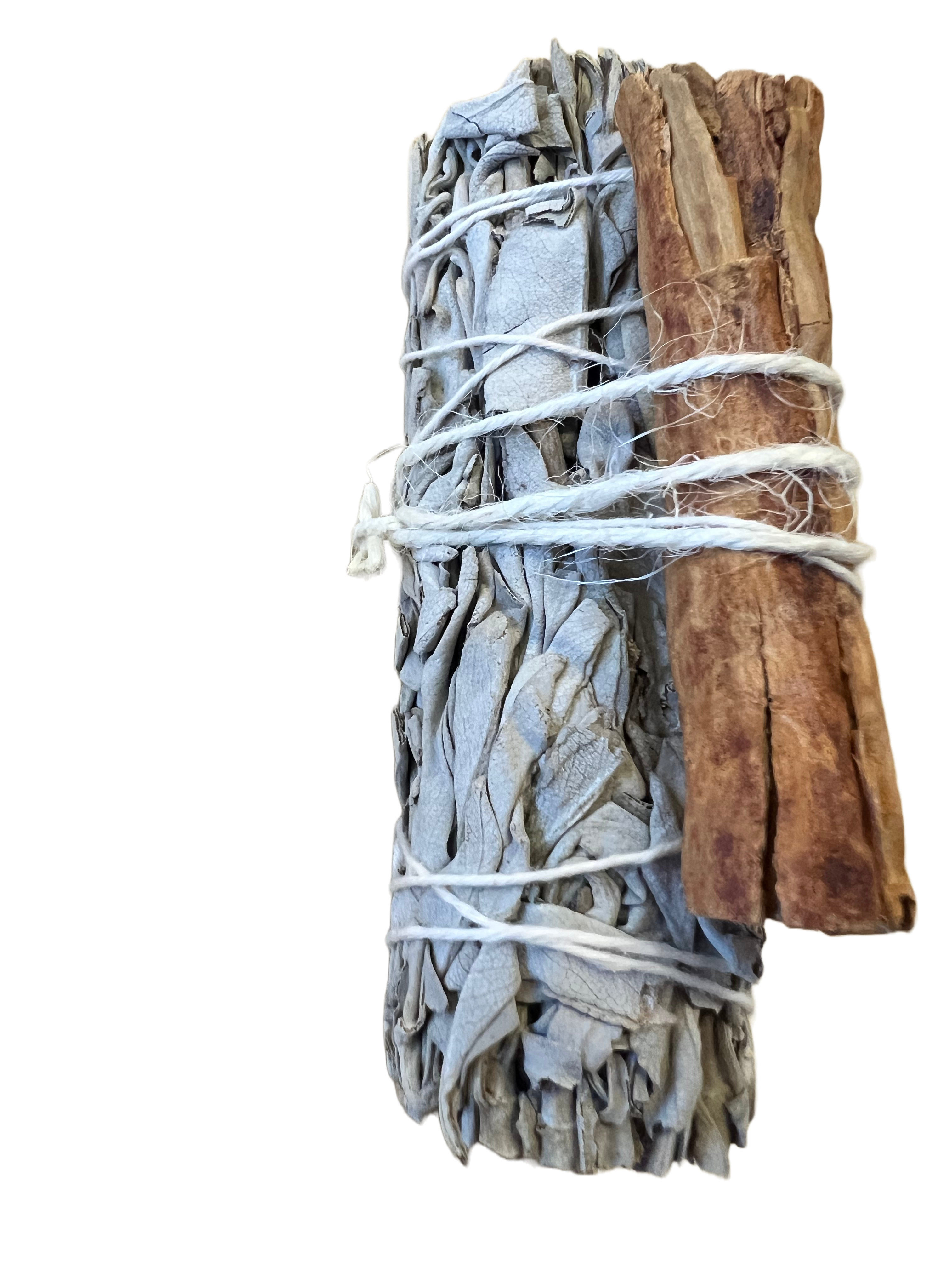 Smudge Stick White Sage & Cinnamon Prosperity and Abundance