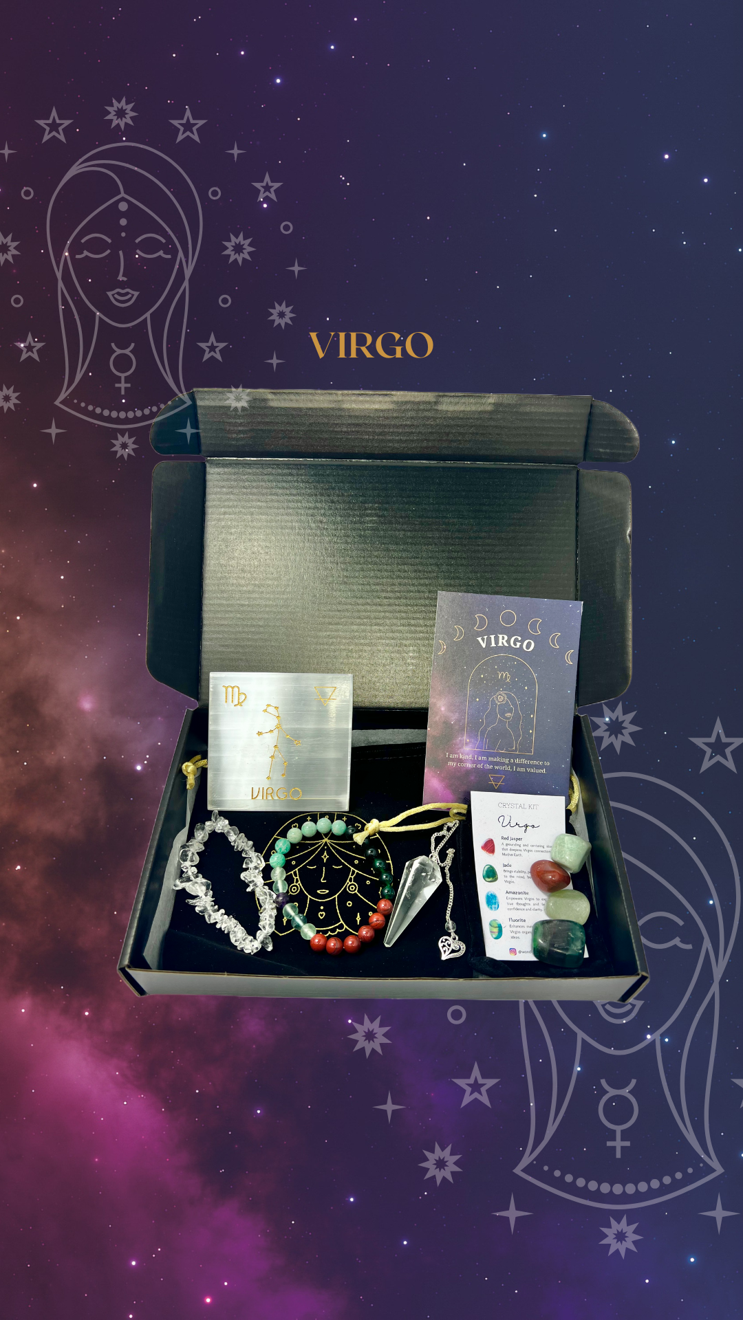 Crystal Wonderland Zodiac Crystal Set Virgo