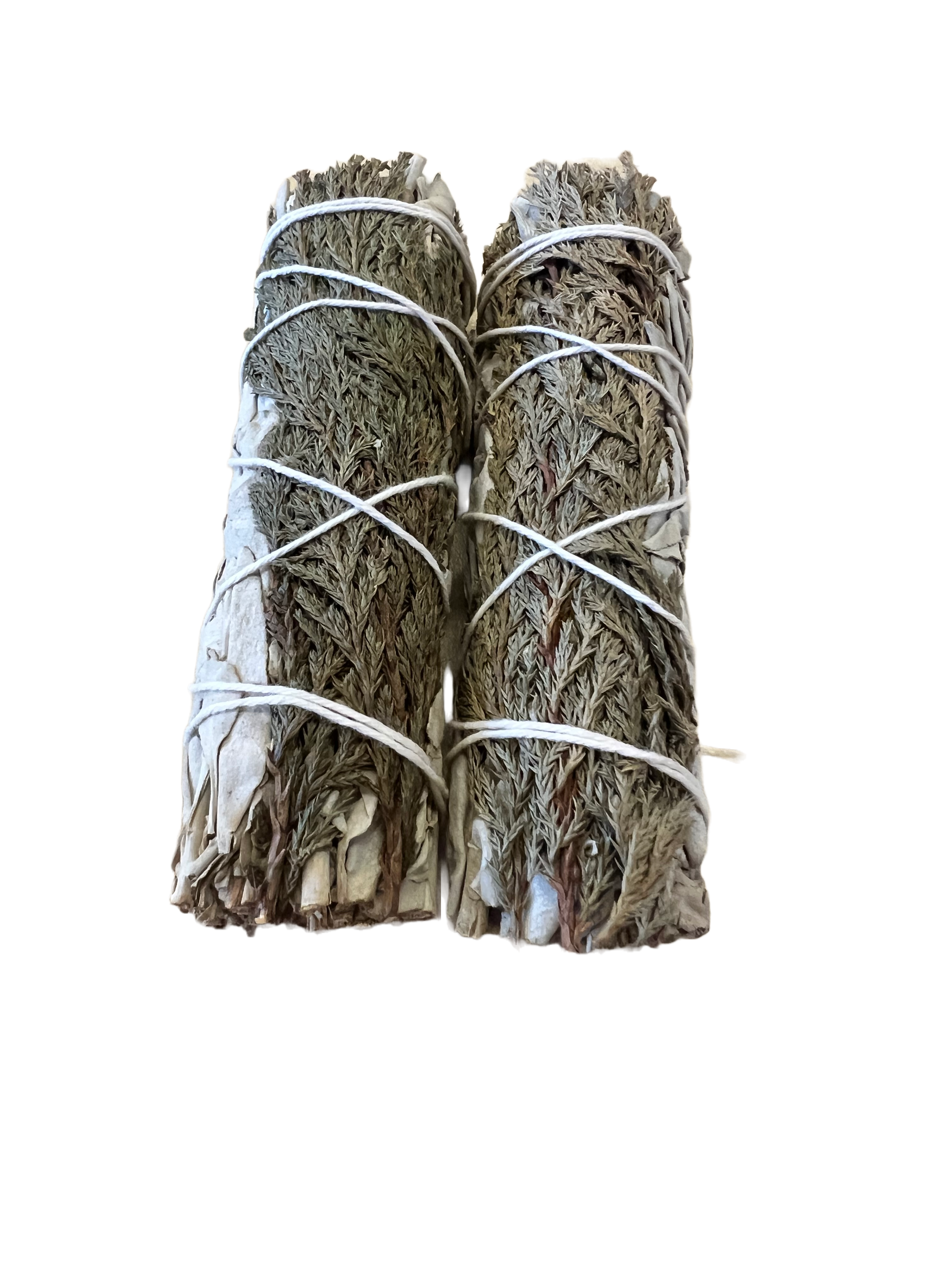 Smudge White Sage And Cedar 10cm Spiritually Healing and Protection 2 Units