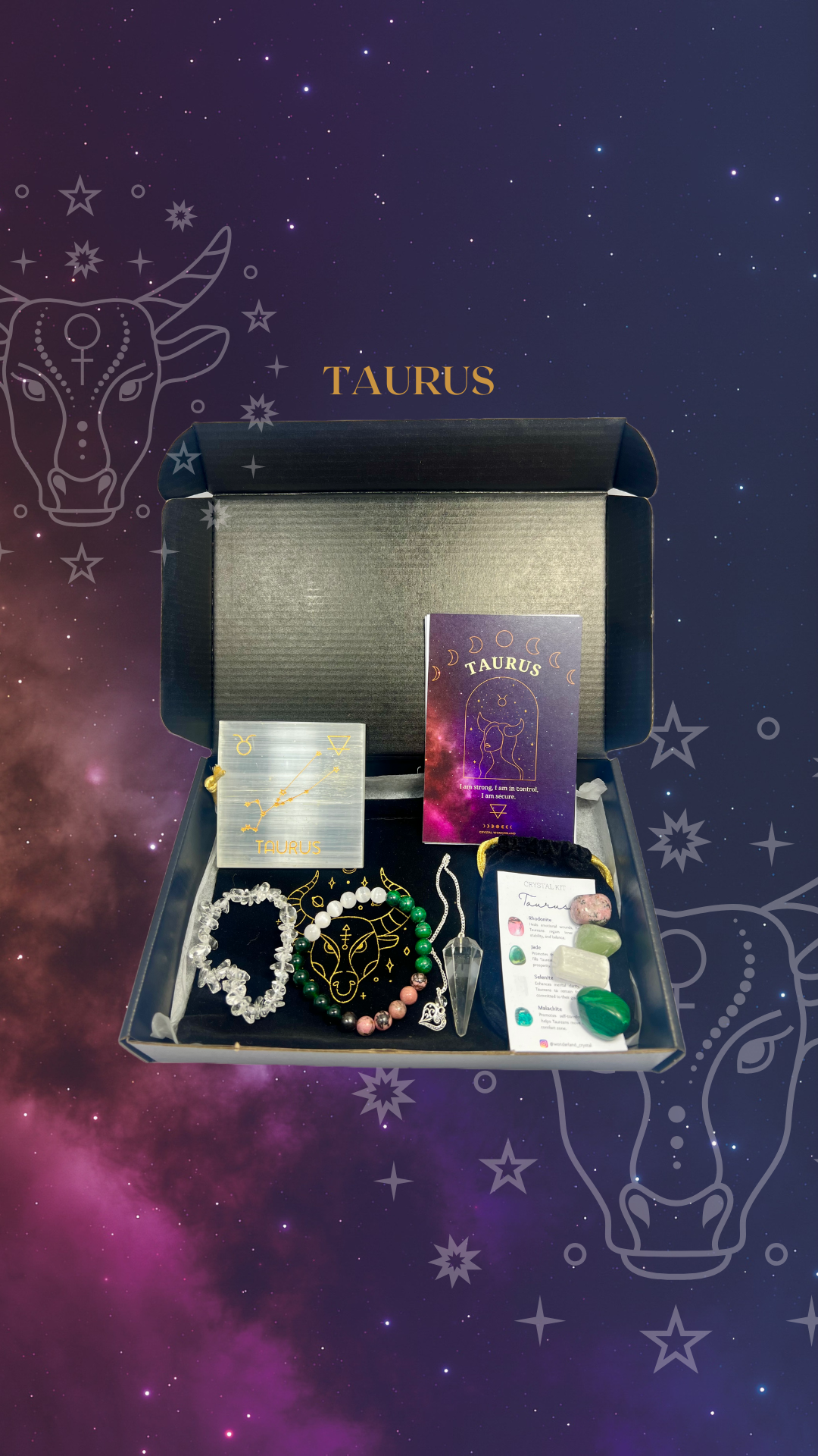 Crystal Wonderland Zodiac Crystal Set Taurus