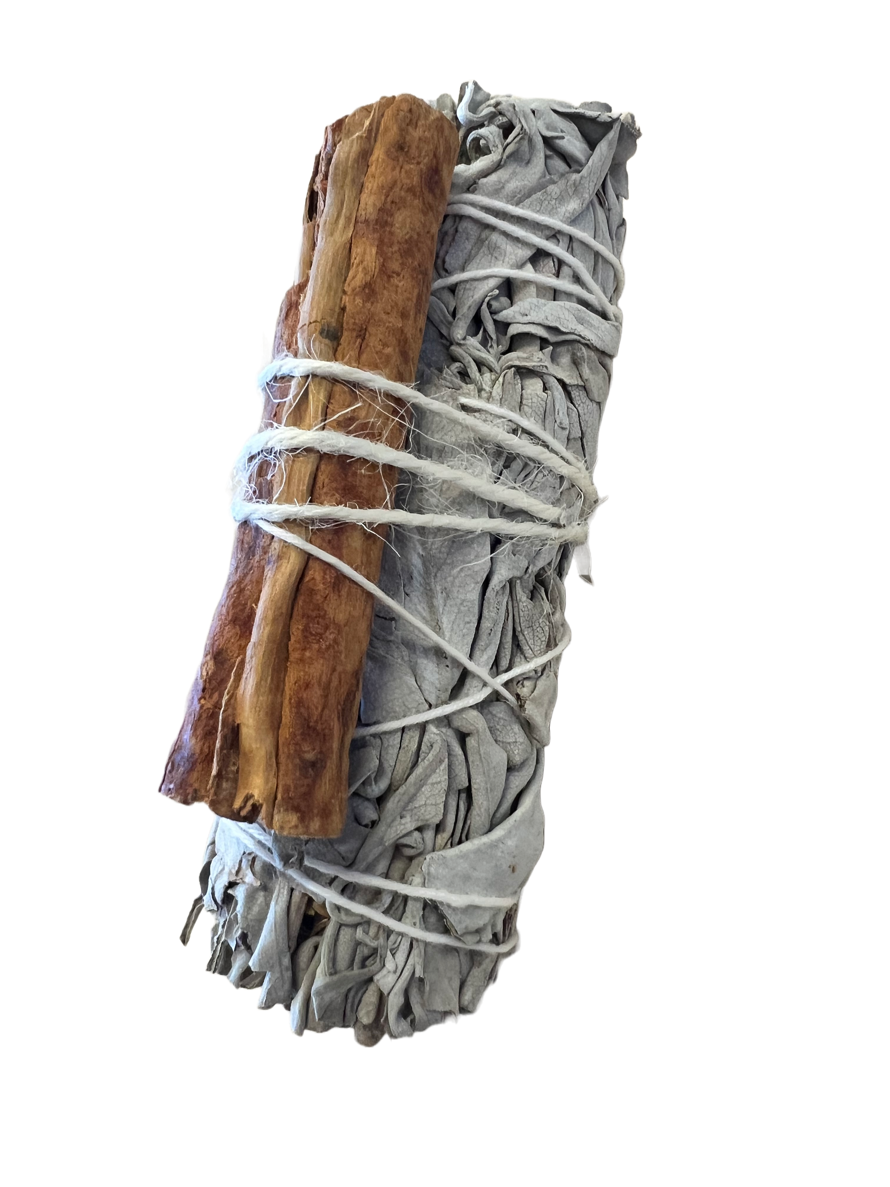 Smudge Stick White Sage & Cinnamon Prosperity and Abundance 02 Units