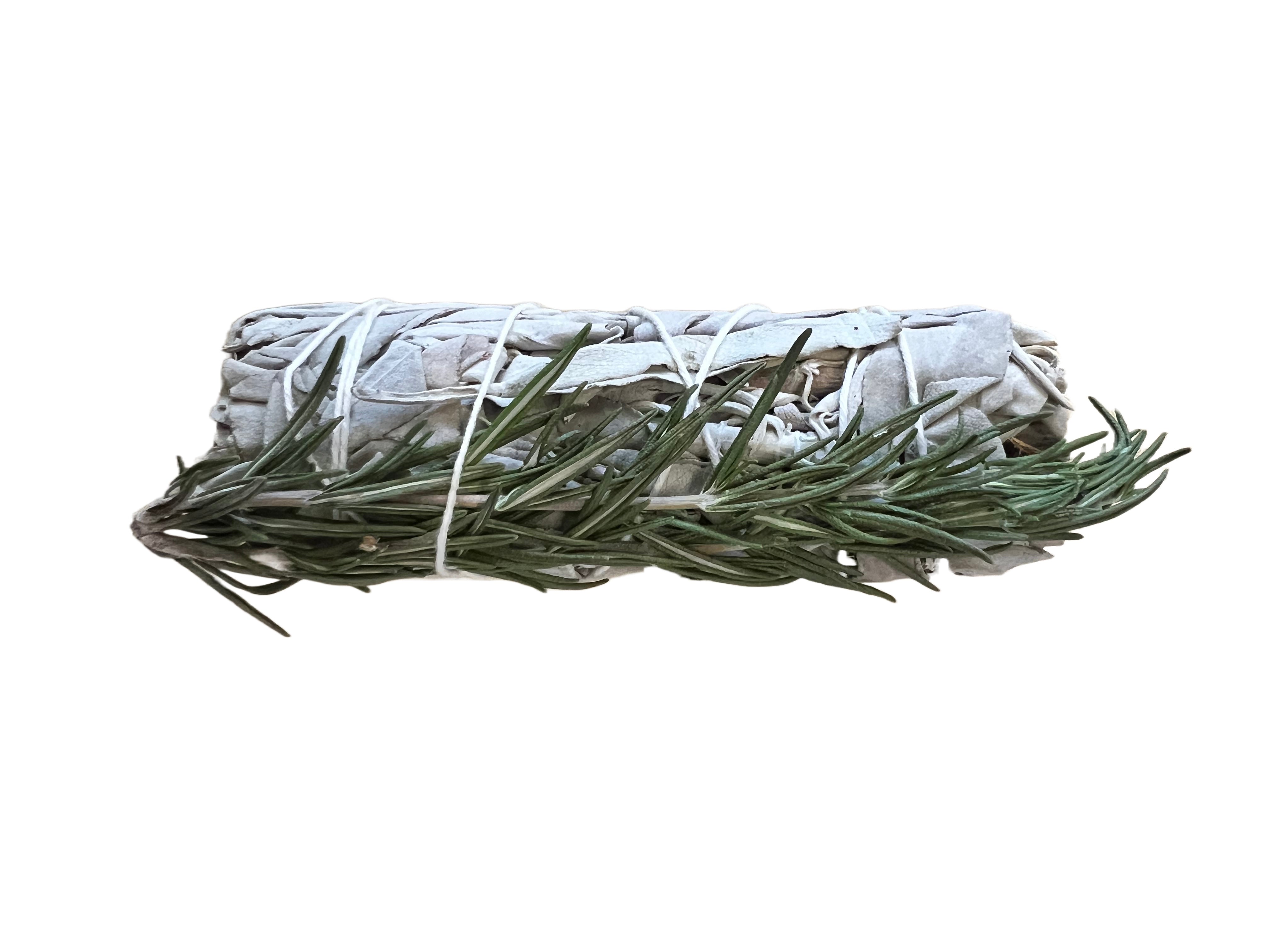 Smudge White Sage with Rosemary Clarity Prosperity and Abundance 1 Units