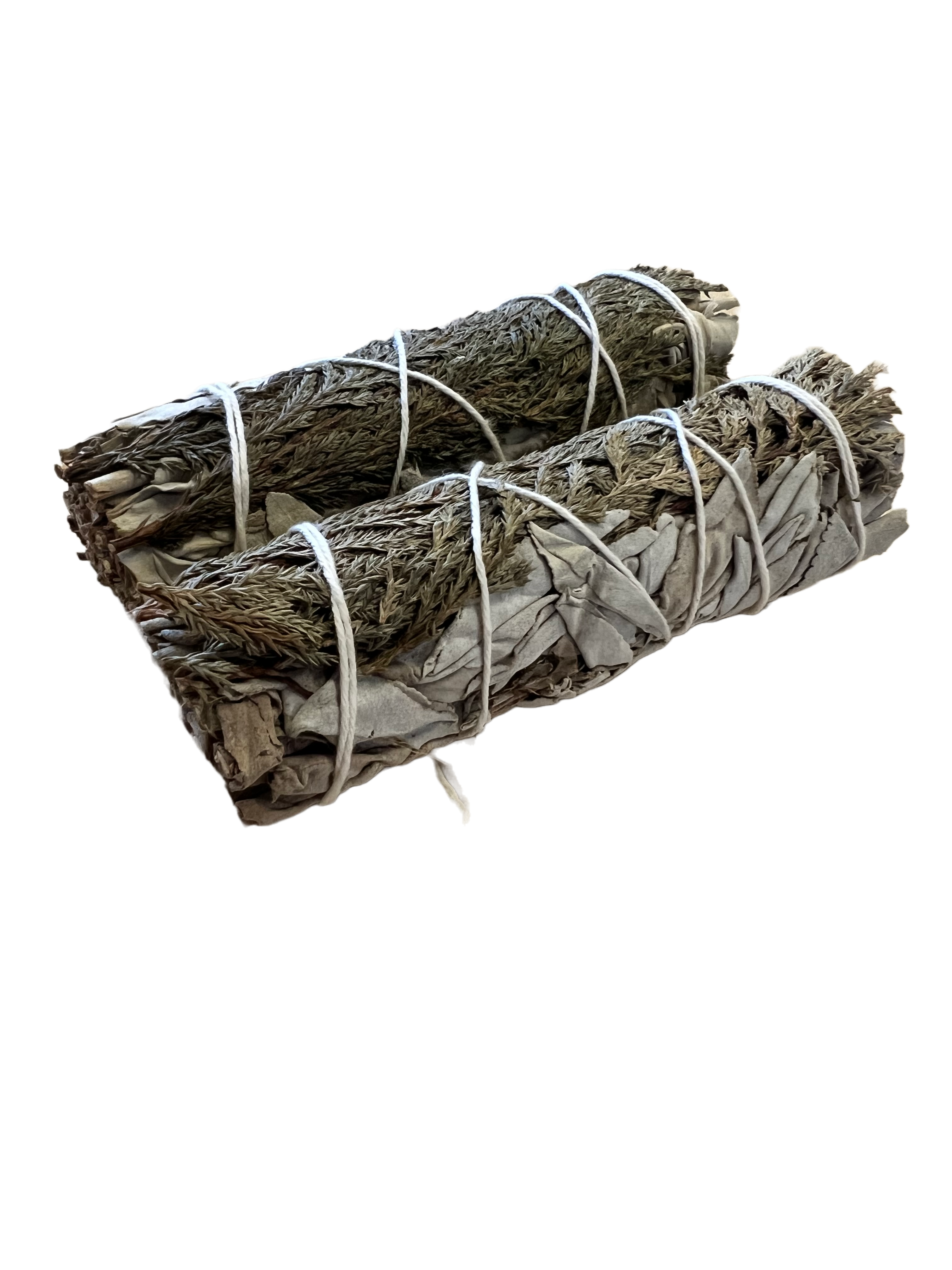 Smudge White Sage And Cedar 10cm Spiritually Healing and Protection 2 Units