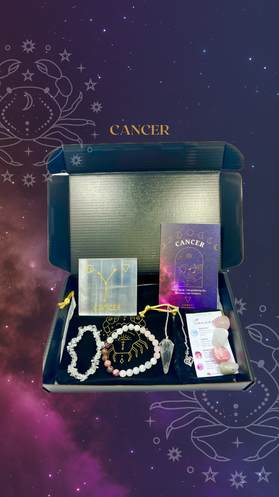 Crystal Wonderland Zodiac Crystal Set Cancer