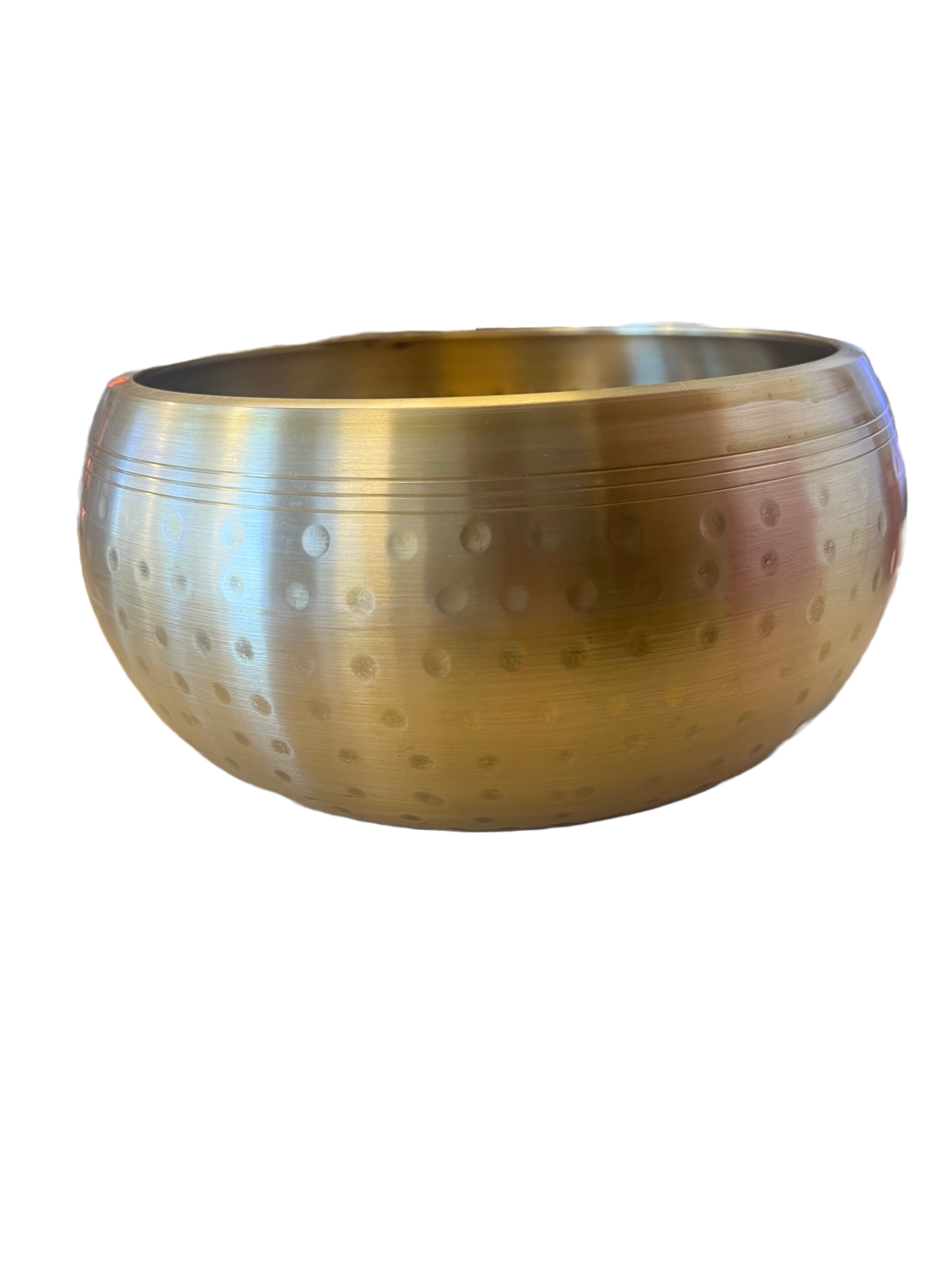 Tibetan Singing Bowl Hand Beaten Hammered Brass 17cm