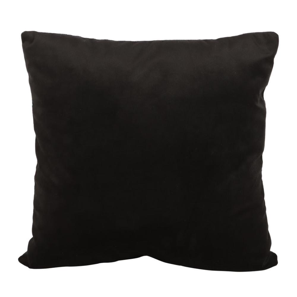 Square Dark Forest Print Polyester Cushion 35cm