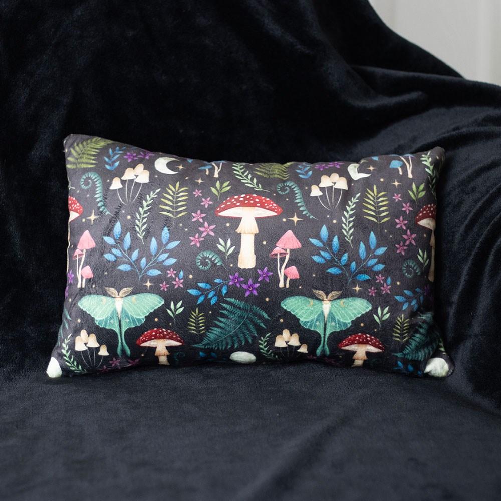 Rectangular Dark Forest Print Cushion 40cm