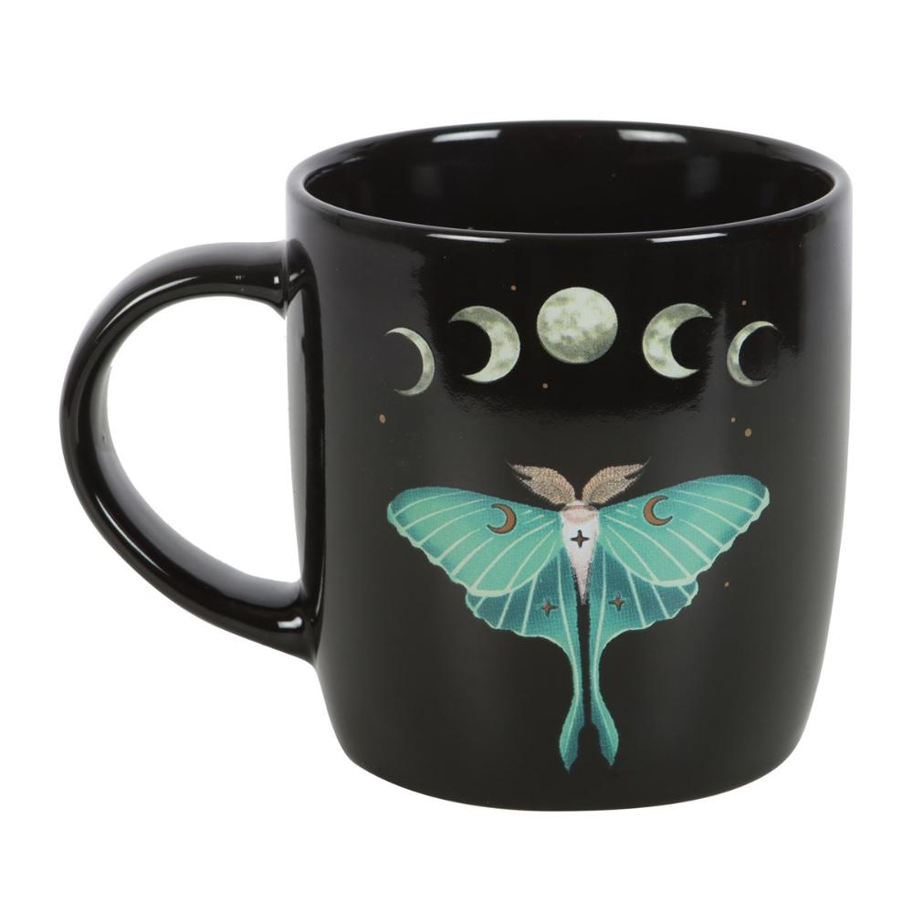 Dark Forest Moth Ceramic Mug