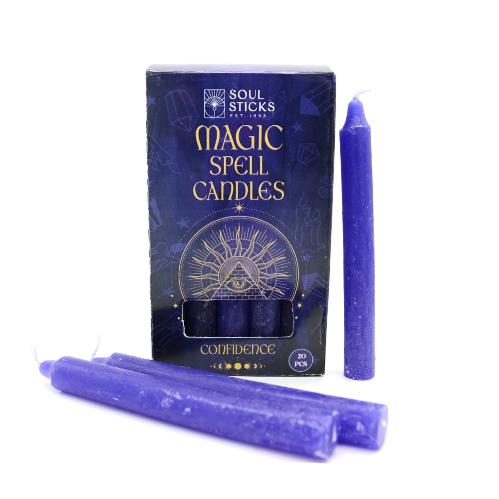 Candle Magic Spell CONFIDENCE Candles Rituals - Purple