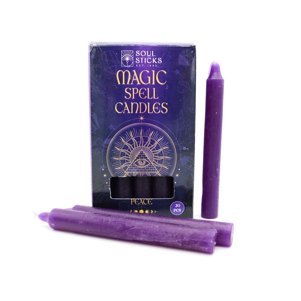 Candle Magic Spell PEACE Candles Rituals - Purple