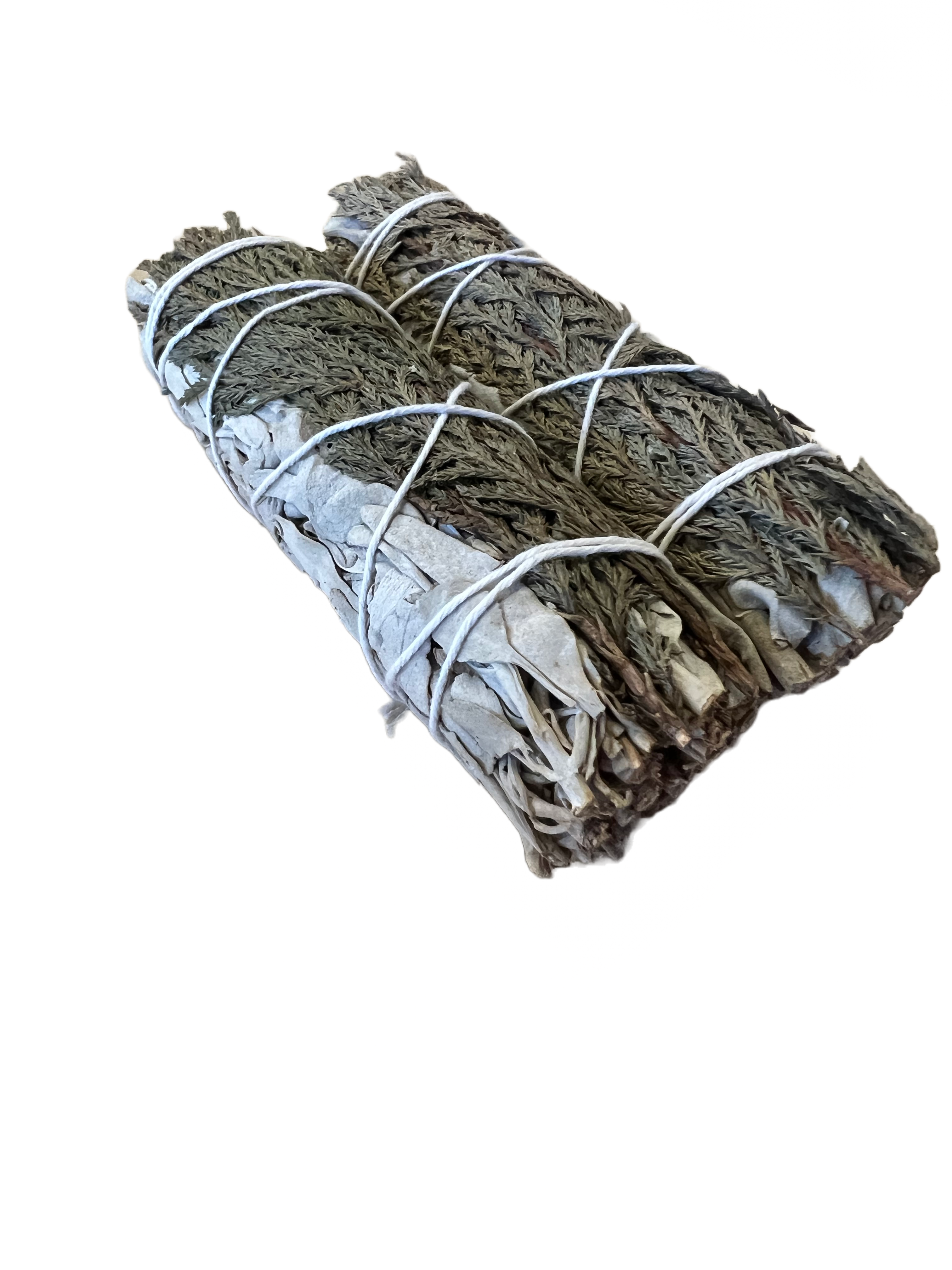 Smudge White Sage And Cedar 10cm Spiritually Healing and Protection 2 Units