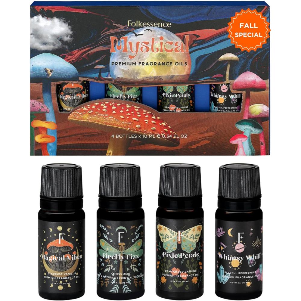 Set of 4 Mystical Fragrance Oil 10ml