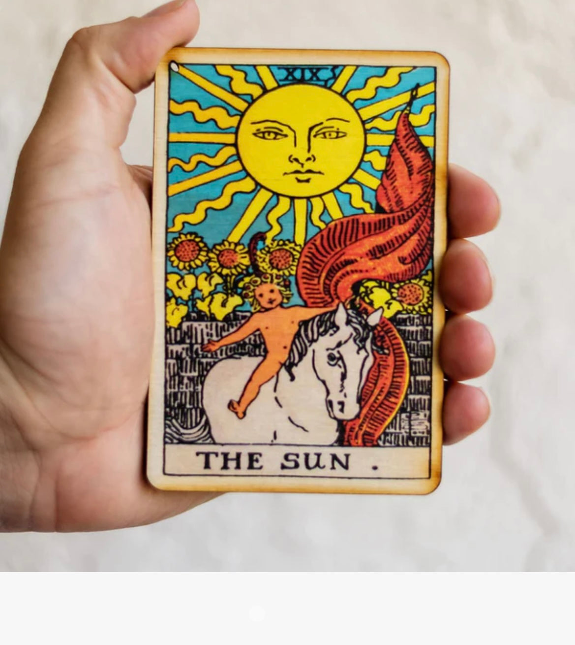 The Sun Tarot Incense Holder Tray