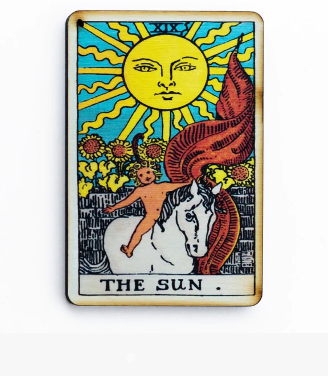 The Sun Tarot Incense Holder Tray