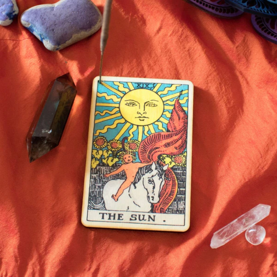 The Sun Tarot Incense Holder Tray