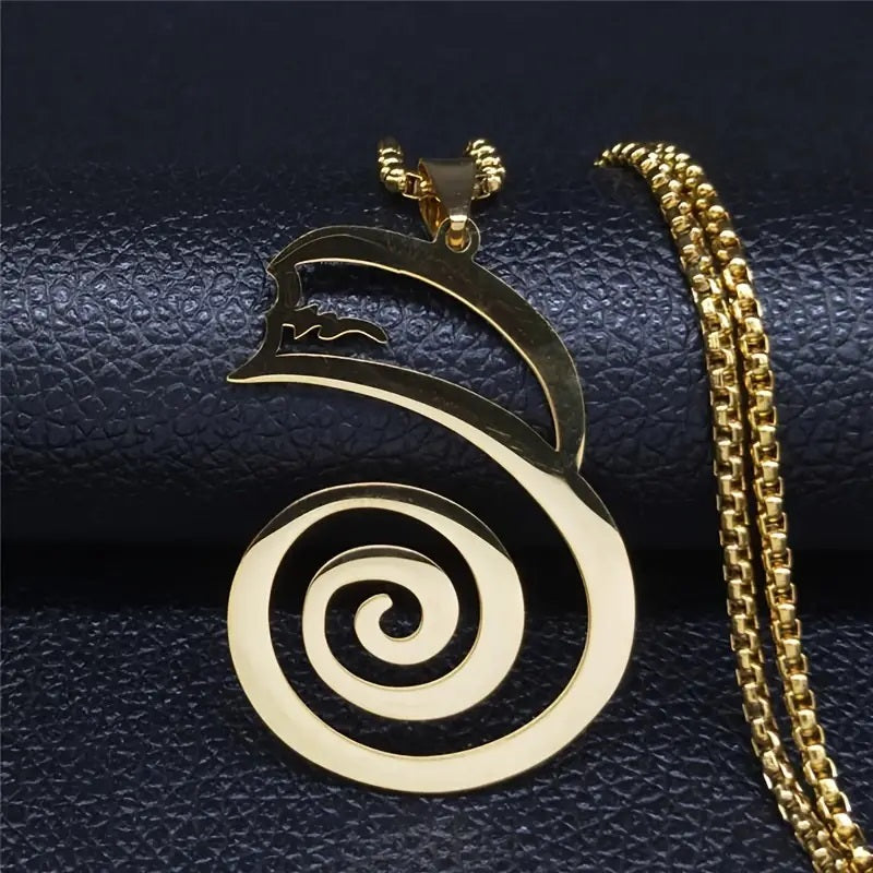 Dai Ko Myo Reiki Master Symbol Stainless Still Pendant - Gold