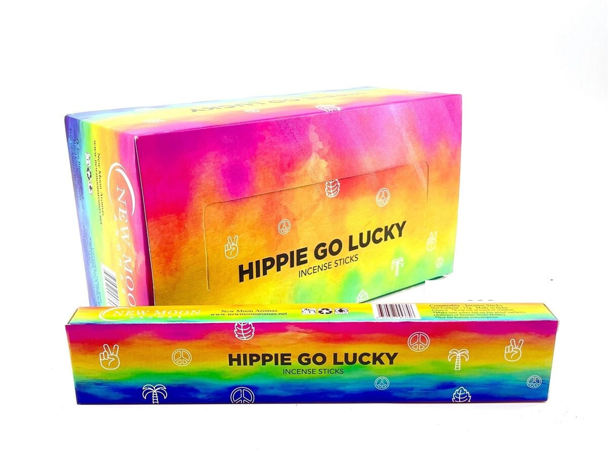 Hippie Go Lucky 120 Incense Sticks New Moon
