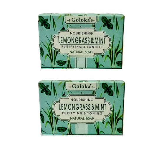 2pcs Lemongrass & Mint Goloka Soap Purifying & Toning