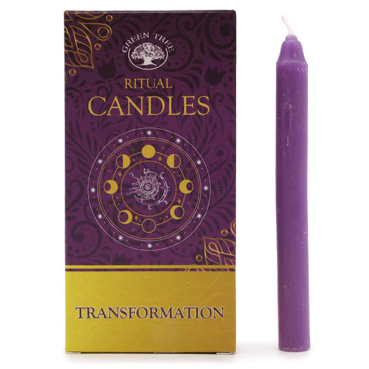 Transformation Candle Green Tree Candles Rituals Spells - Purple