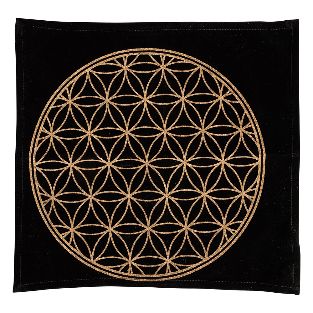 Flower of Life Altar Cloth Velvet Tapestry