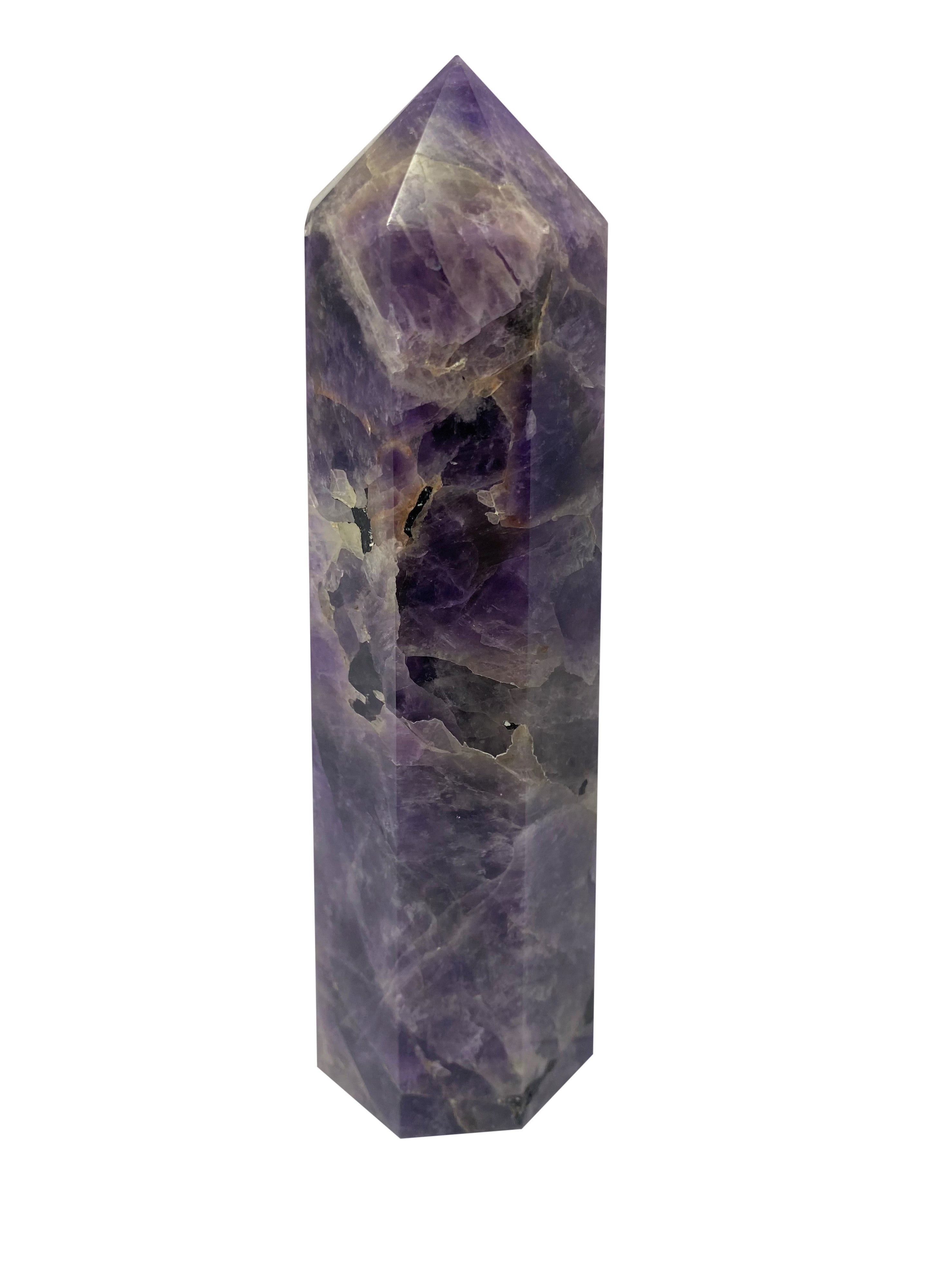 Amethyst Large Tower Obelisk - A