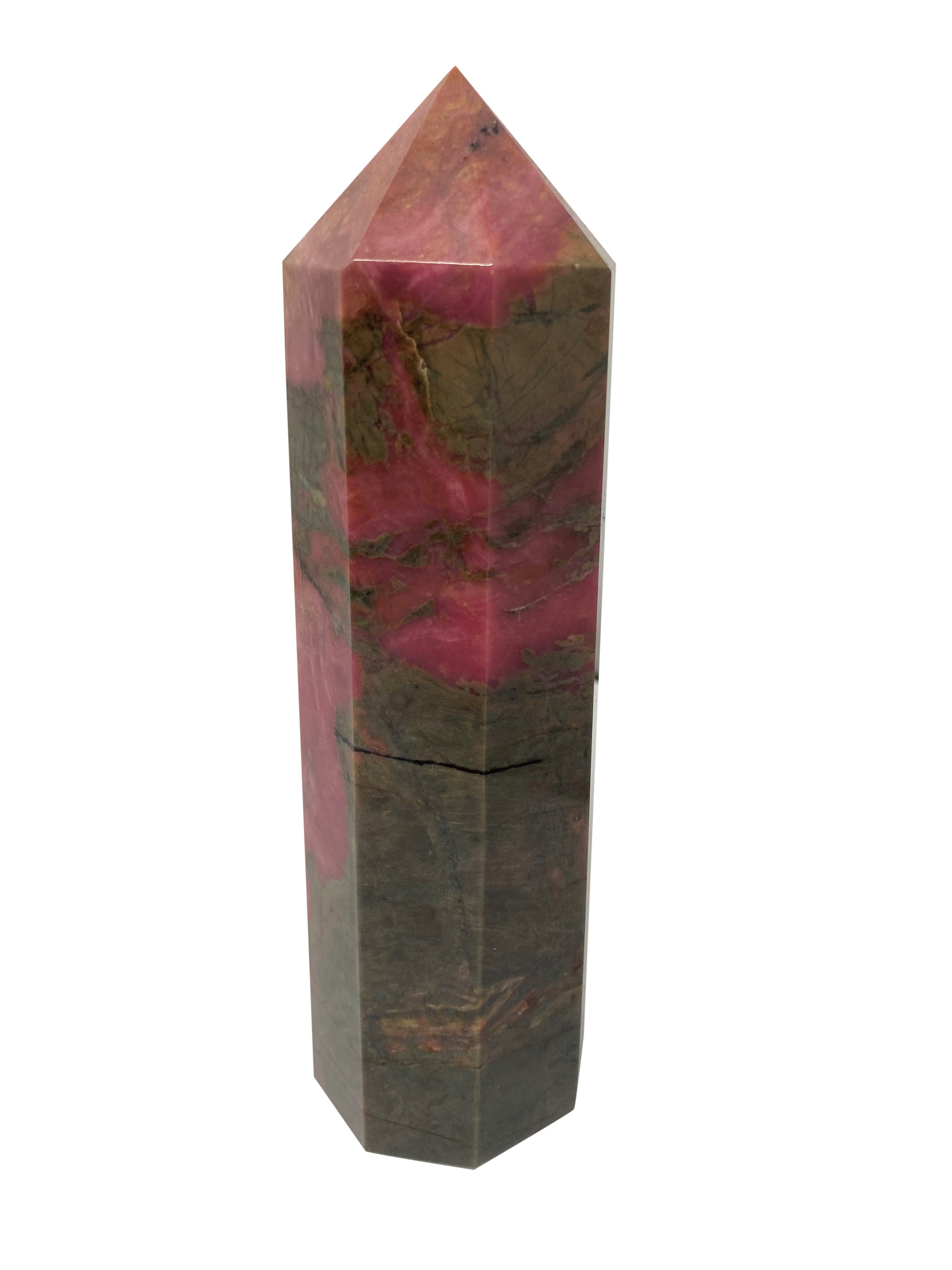 Rhodonite Large Tower Obelisk - A