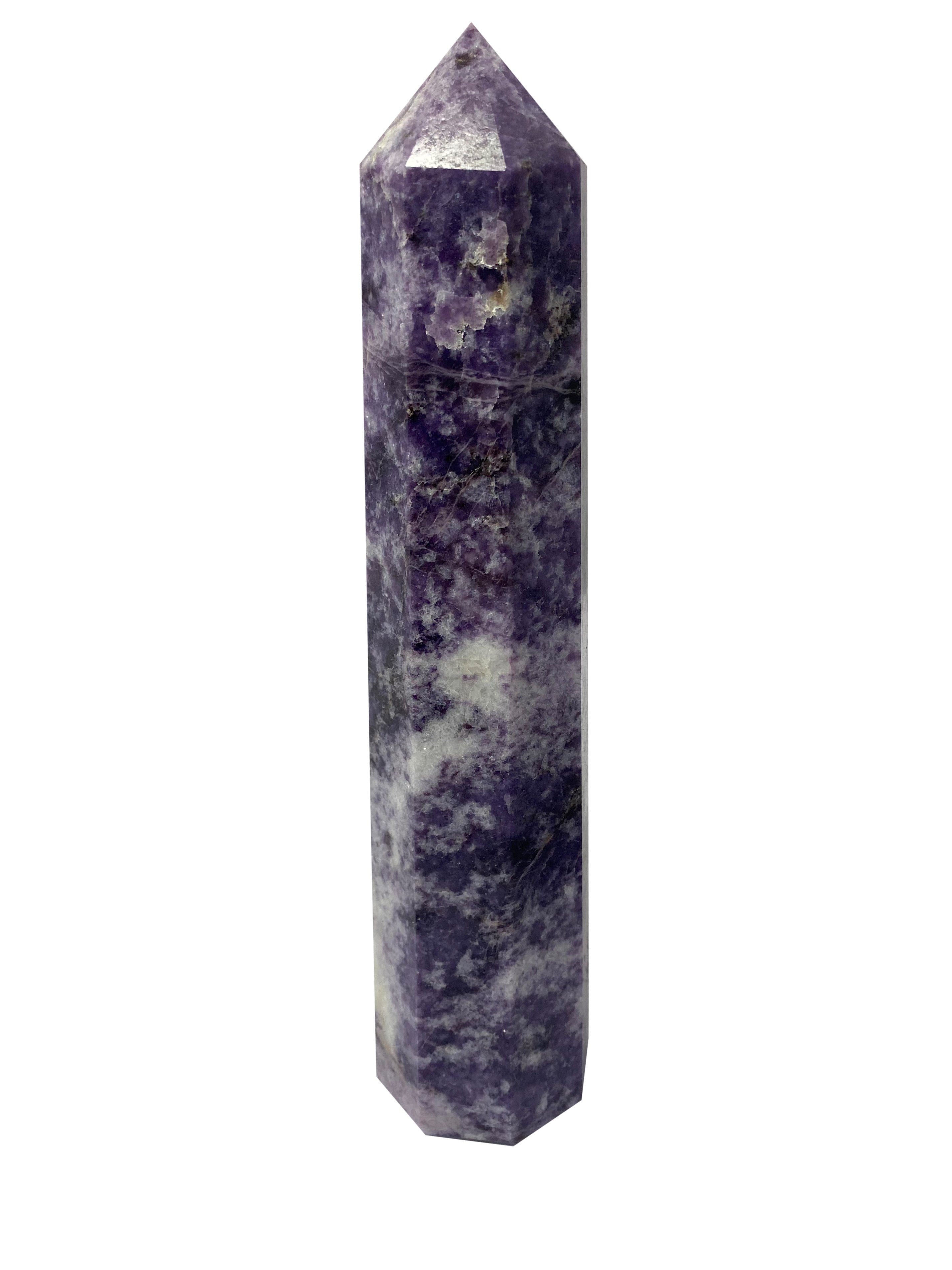 Lepidolite Large Tower Obelisk - A