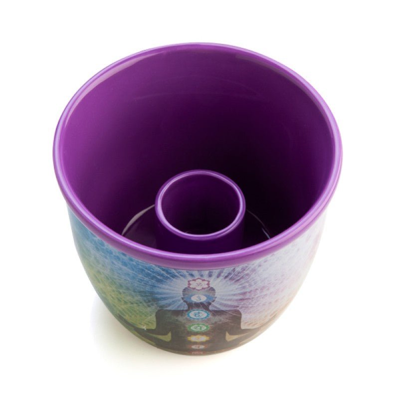 Wild Scents Chakra Ceramic Smudge Bowl Incense Burner