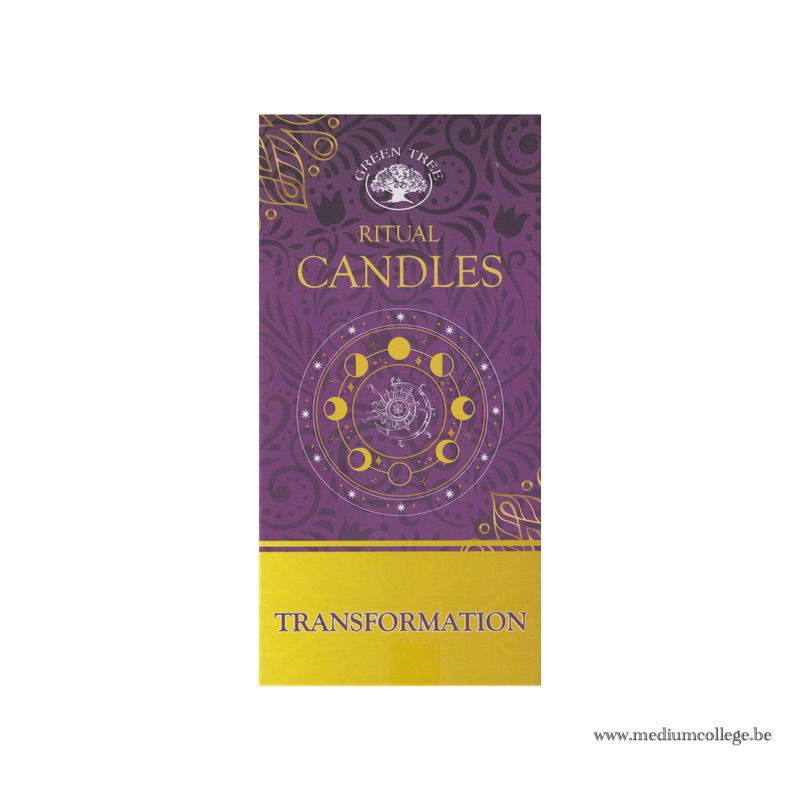 Transformation Candle Green Tree Candles Rituals Spells - Purple